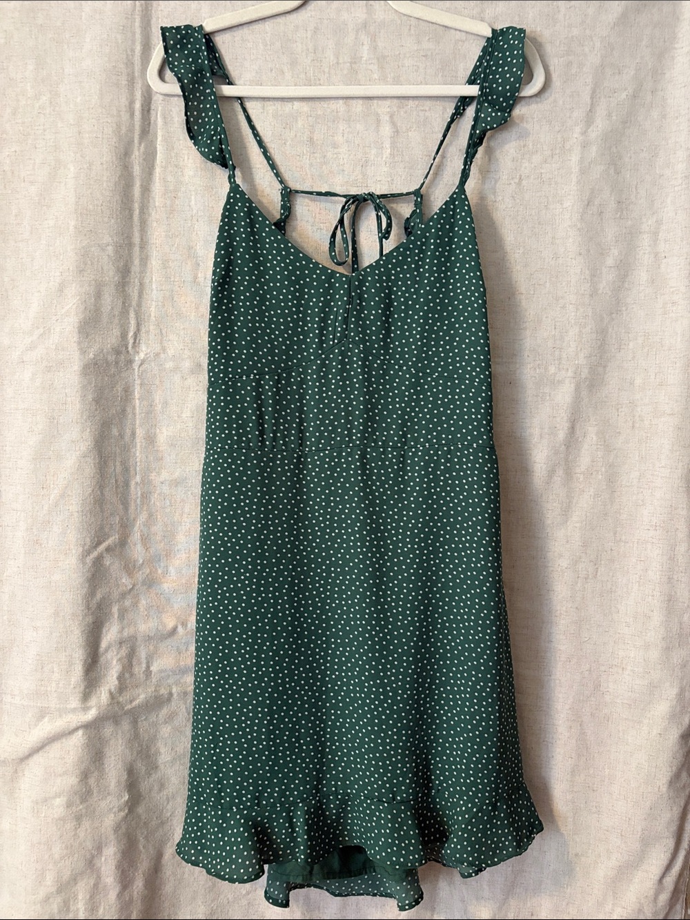 Abercrombie & Fitch Sage Green Polka Dot Sundress